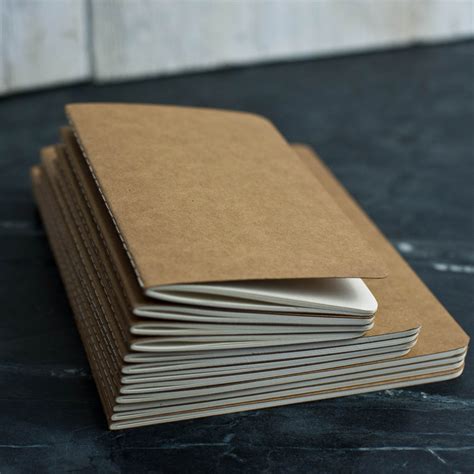 Kraft Notebook Refills for Refillable Leather Journals - Ox & Pine