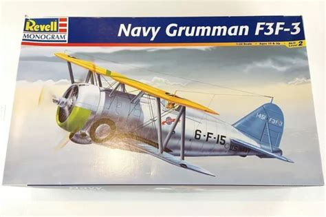 REVELL MONOGRAM NAVY Grumman F3F-3 1:32 Airplane Model Kit RARE $29.99 ...