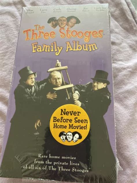 THE THREE STOOGES Family Album VHS VCR Video Tape Movie New / Sealed £4.63 - PicClick UK