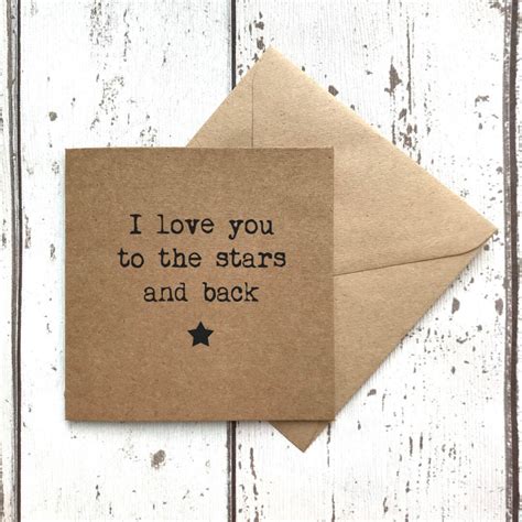 I Love You to the Stars and Back Anniversary Card Love Card - Etsy