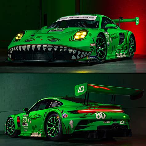 AO Racing Tackles Sebring in Porsche 911 GT3 with Rawr Livery Inspired by the T-Rex - TechEBlog