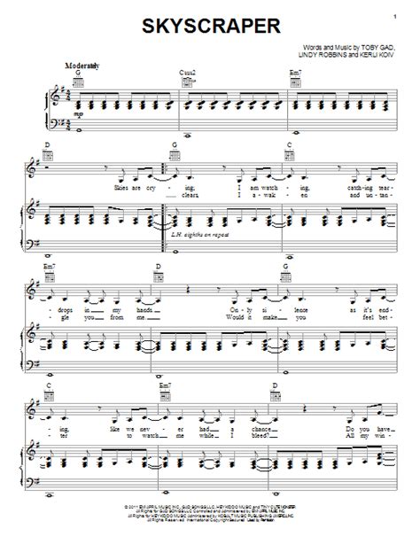 Skyscraper | Sheet Music Direct