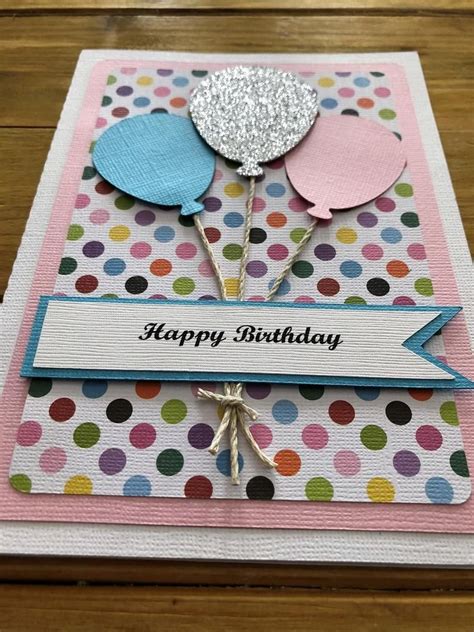 Handmade Balloon Birthday Card, Balloon Card, Birthday Card, Card for ...