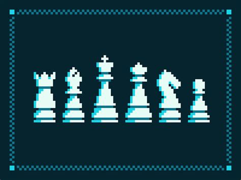 Pixel Chess Pieces by Carson Ford on Dribbble