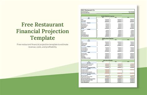 Restaurant Financial Projection Template in PSD, Excel, Google Sheets ...