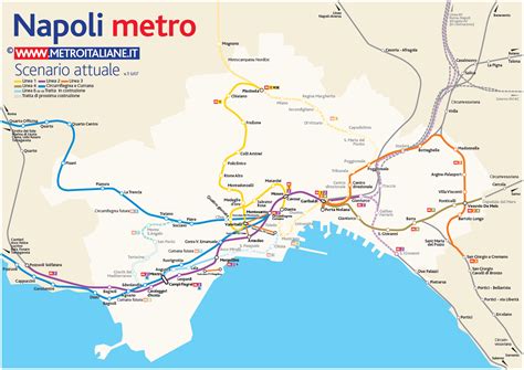 Naples Metro Map - ToursMaps.com