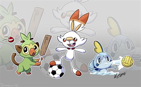 Pokemon Galar Starters by Dorkosauruz on DeviantArt