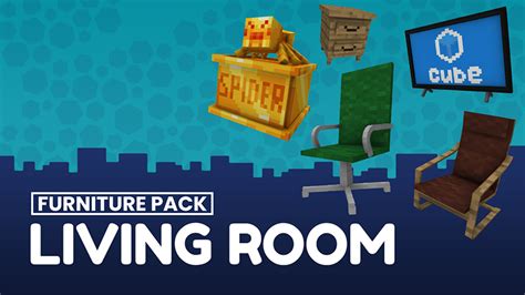 Living Room - Furniture Pack by CubeCraft Games - Minecraft Marketplace ...