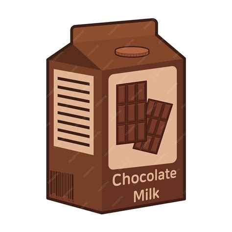 Premium Vector | Chocolate milk