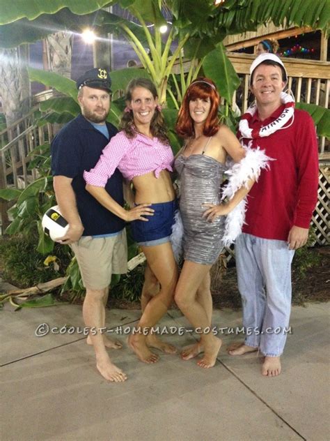 Easy No-Sew DIY Gilligan's Island Group Costume