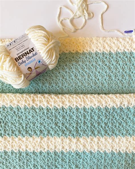 Crochet Bernat Blanket Sparkle Throw - Daisy Farm Crafts