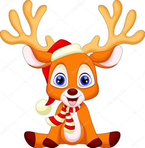 Cute baby deer cartoon — Stock Vector © irwanjos2 #68615211