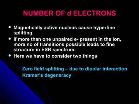 APPLICATIONS OF ESR SPECTROSCOPY TO METAL COMPLEXES