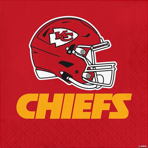 NFL Kansas City Chiefs Napkins 48 Count | Oriental Trading