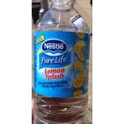 Nestle Fruit Flavored Water Beverage, Lemon Splash: Calories, Nutrition Analysis & More | Fooducate