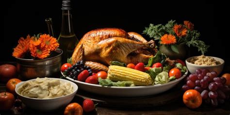 Premium AI Image | Thanksgiving Holiday foods