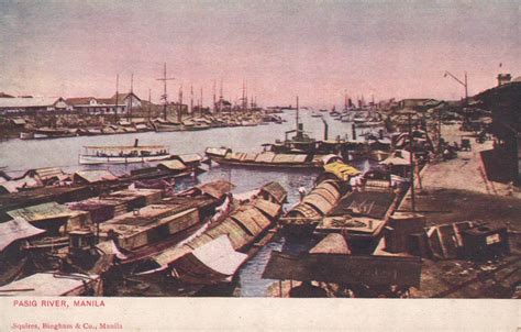 Pinoy Kollektor: 89. PASIG RIVER at the turn-of-the-century. A postcard ...