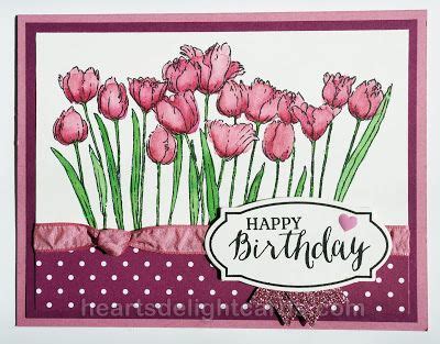 Birthday Tulips | Birthday cards, Greeting cards handmade, Cardmaking