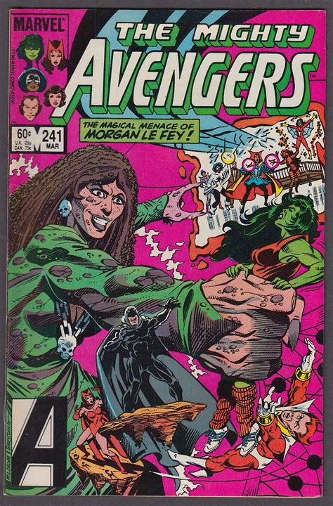 The AVENGERS #241 Marvel comic book 3 1984 Morgan Le Fey