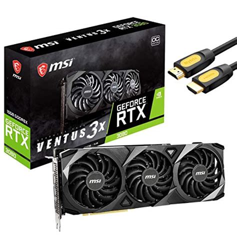 MSI Ventus 3X GeForce RTX 3080 OC Graphics Card, 10GB GDRR6X Sale ...