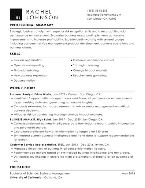 Best Business Resume Examples in 2022