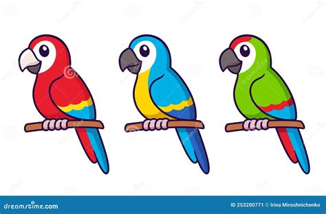 Macaw Clip Art Cartoon Illustration | CartoonDealer.com #32871227