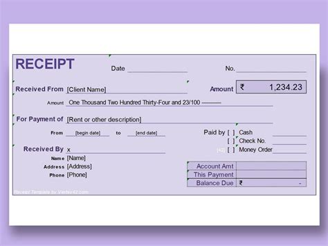 cash receipt template for excel - receipts office com - Modesto Cabrera