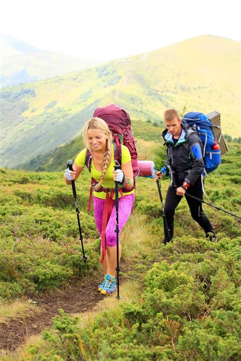 Summer Hiking in the Mountains. Stock Image - Image of nordic, background: 65854417