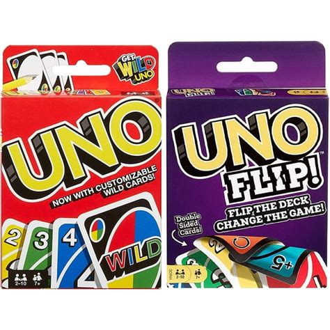 Mattel Uno Original and Uno Flip Card Games Combo Pack - Walmart.com ...