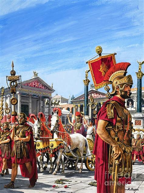 Roman Legion Painting by Roger Payne