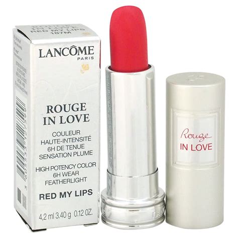 Lancome - Rouge In Love High Potency Color Lipstick - # 187M Red My Lips by Lancome for Women ...