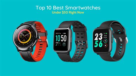 Top 10 Best Cheap Smartwatches Under $50 in 2022 - JustWearable