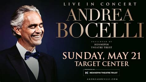 JUST ANNOUNCED: ANDREA BOCELLI | Target Center