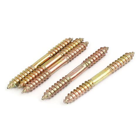 M8 x 70mm Double Ended Wood to Wood Furniture Fixing Dowel Screw 5Pcs-in Screws from Home ...