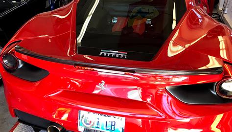 Ferrari 488 GTB & 488 Spider Carbon Fiber Rear Spoiler Lip | eBay