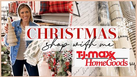 HOMEGOODS & TJ MAXX CHRISTMAS DECOR SHOP WITH ME AND HAUL ️ - YouTube