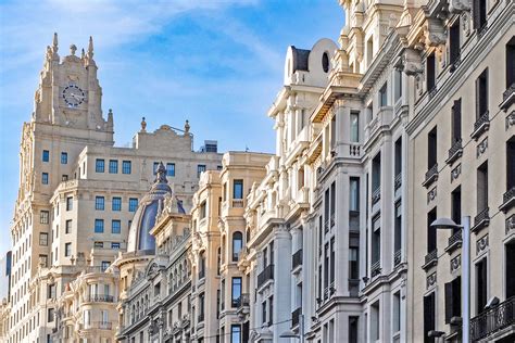 Buildings in Madrid, Spain Royalty-Free Stock Photo