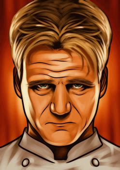 a digital painting of a man with blonde hair and an angry look on his face