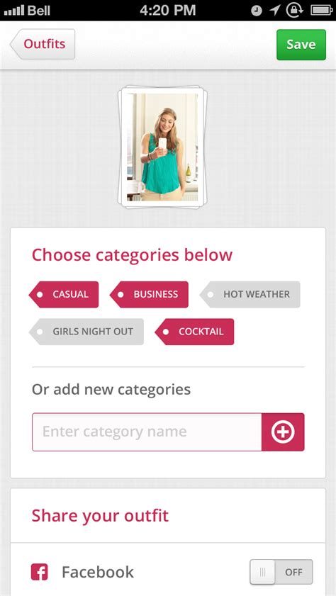 Looks for iPhone lets you tag and categorize your wardrobe, filtering ...