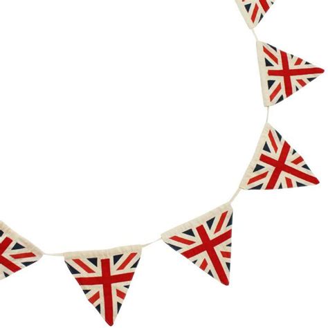 Union Jack Appliqued Bunting - www.inheavenathome.com