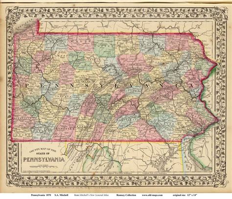 Old Maps of Pennsylvania