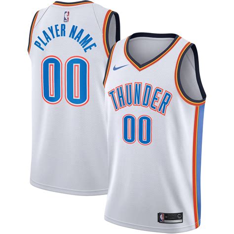 Oklahoma City Thunder Nike Association Swingman Jersey - Custom - Mens - 2018