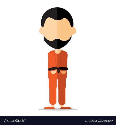 Prisoner cartoon Royalty Free Vector Image - VectorStock