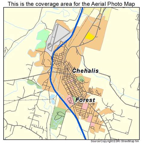 Aerial Photography Map of Chehalis, WA Washington