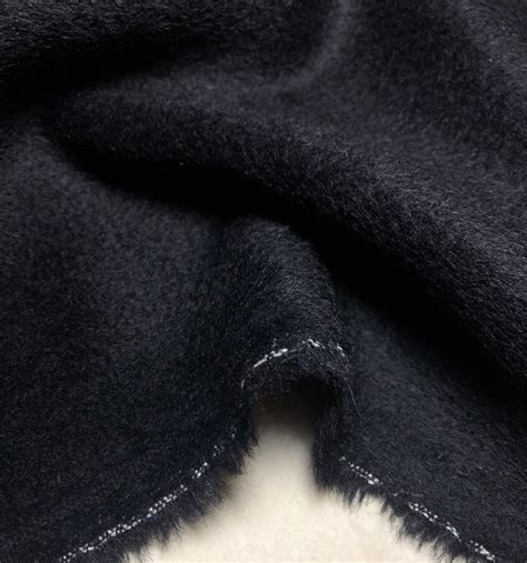 Black Alpaca wool fabric woolen fabric by the yard | Etsy