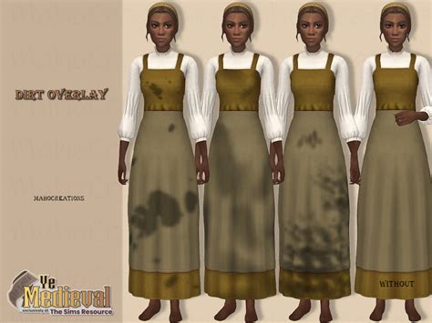The Sims Resource Ye Medieval Peasant Dress Dirt Over - vrogue.co
