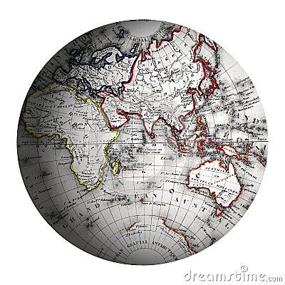 Eastern Hemisphere World Globe Stock Photos - Image: 8905403