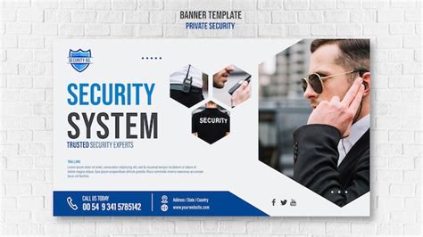 Free PSD | Security services banner template