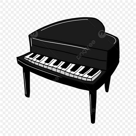 Musical Instrument White Transparent, Black Piano Black And White ...