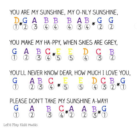 You Are My Sunshine - Easy Piano Notes - Let's Play Music | Piano sheet music letters, Easy ...